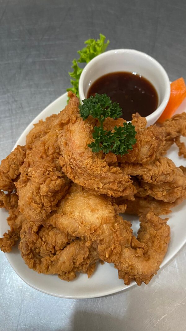 Crispy chicken strips Harare Moo Ka Thai Thai-style chicken