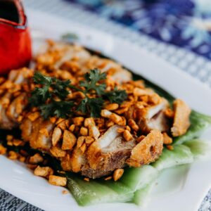 Crispy duck Harare Thai-style roast duck Moo Ka Thai