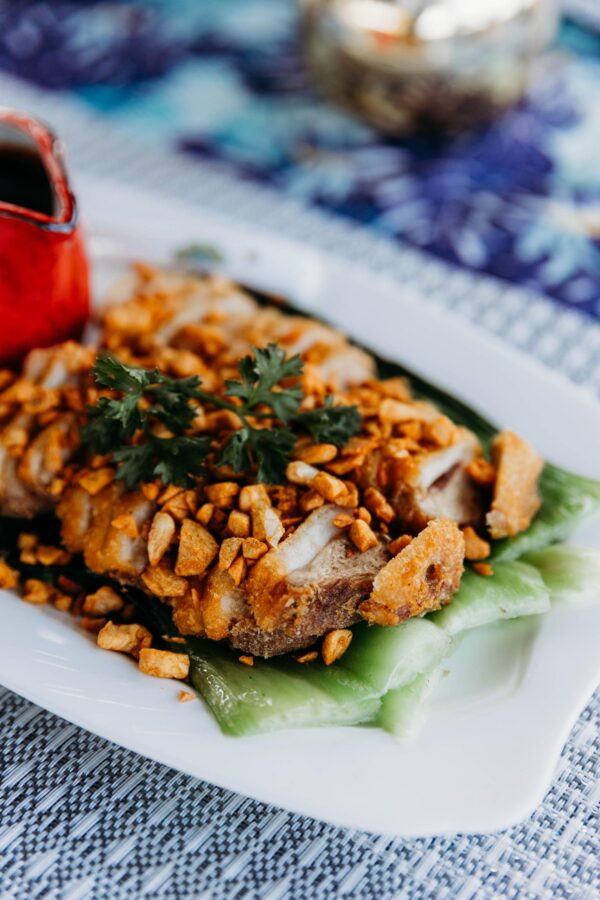 Crispy duck Harare Thai-style roast duck Moo Ka Thai